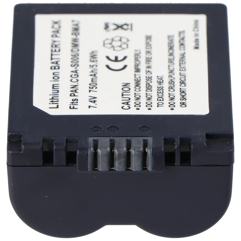 AccuCell Akku passend für Panasonic CGA-S006, DMW-BMA7, CGA-S006E