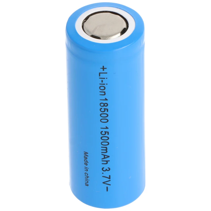 AccuCell 18500 Li-Ion Akku mit 3,6-3,7 Volt, 18500-A1, 1500mAh, flacher Pluspol