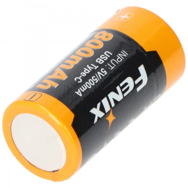 Fenix ARB-L16-800UP geschützer Li-Ion Akku 16340 RC123A, 800mAh, mit USB-C Ladebuchse