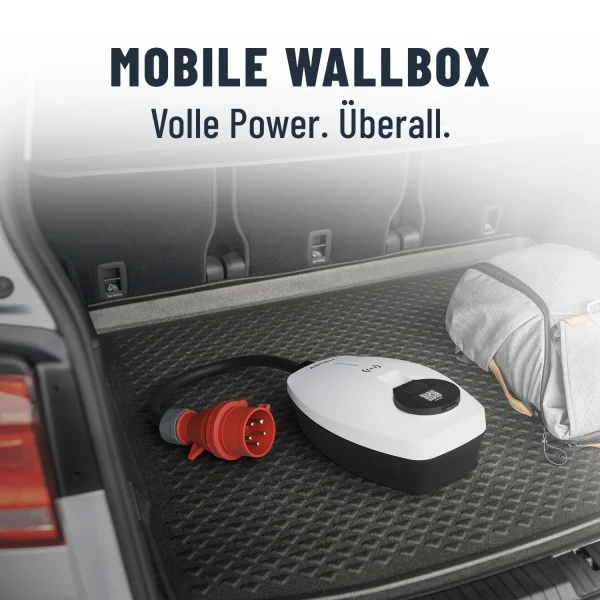 Absina Wallbox Mode3 CEE Eingangskabel 0,6m / Typ2 Ausgang 11KW 8-16A, mit APP Steuerung und APP Anzeige wie Ladespannung, Ladeleistung und Ladezeit