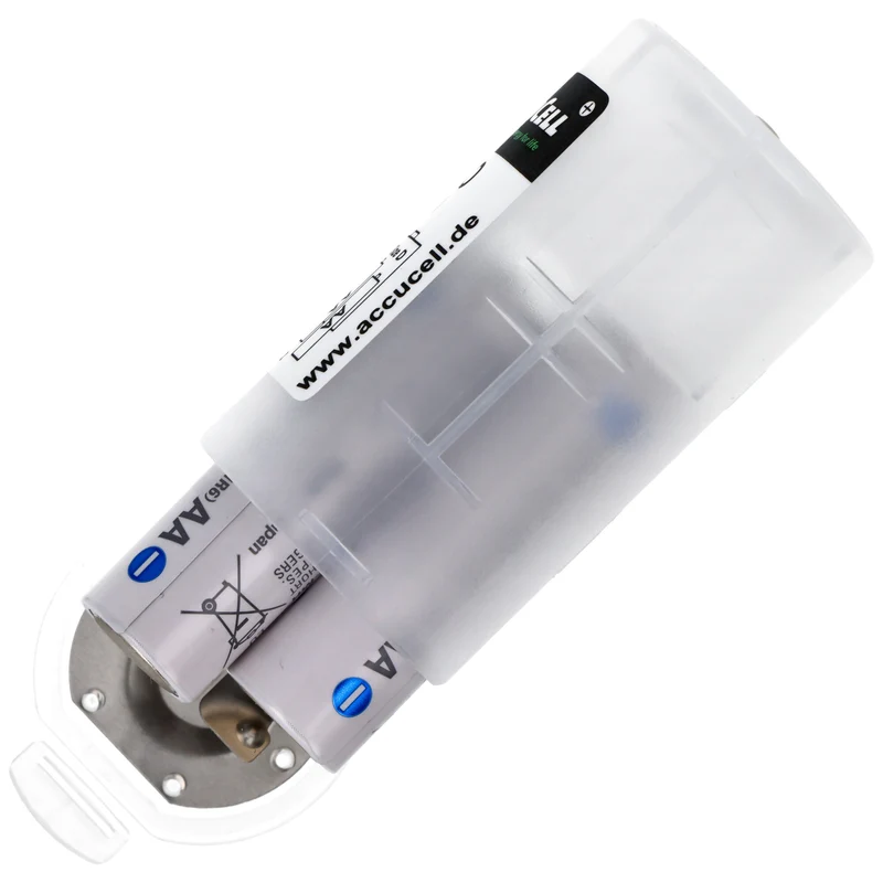 AccuCell Universal Mono D Adapter für 1 oder 2 Mignon AA Akku oder Batterien, 59,2x 32mm