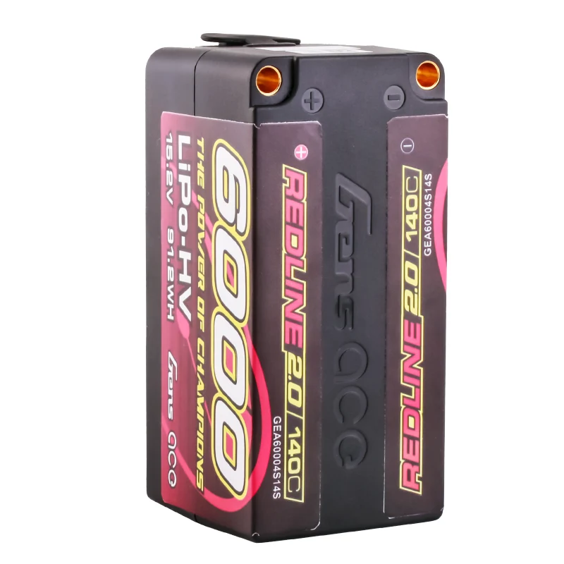 Gens ace Redline 2.0 Serie 6000 mAh 15,2 V 140 C 4S2P HardCase HV Lipo-Akku mit Hardcase 69#