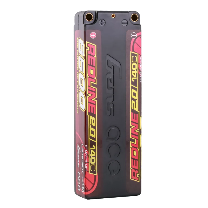 Gens ace Redline 2.0 Serie 6500 mAh 7,6 V 140 C 2S1P HardCase HV Lipo-Akku mit Hardcase 57#