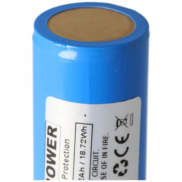 Enerpower 26650 3,7V 5200mAh Pluspol erhöht PCB geschützt Li-Ion Akku