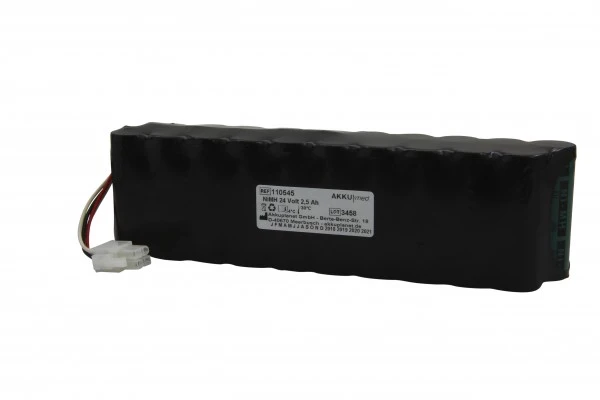 AccuCell NiMH Akku passend für Hill Rom Lifter Liko/ Golvo 8000/ 8008 24 Volt 2,5 Ah O.Nr.: 2006107 - 4 pol. Stecker CE Konform