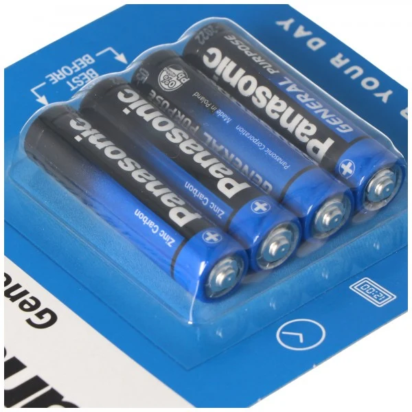 Panasonic General Purpose Micro R03BE 4BP 4 Stück AAA R03 im Blister