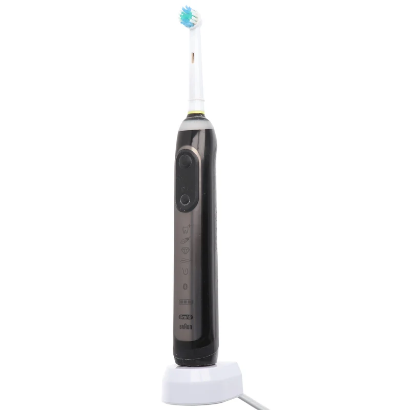 AccuCell Ladestation passend für Oral-B Zahnbürste Professional Care 500, Professional Care 2500, PD12, D20, GeniusX, Genius 8000, weiß