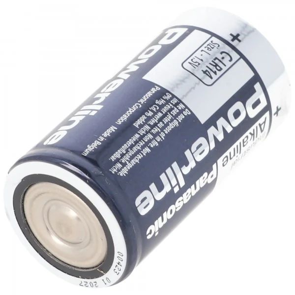 Panasonic Powerline LR14 C Baby Batterie 4er Folie, bis zu 7 Jahre lagerfähig