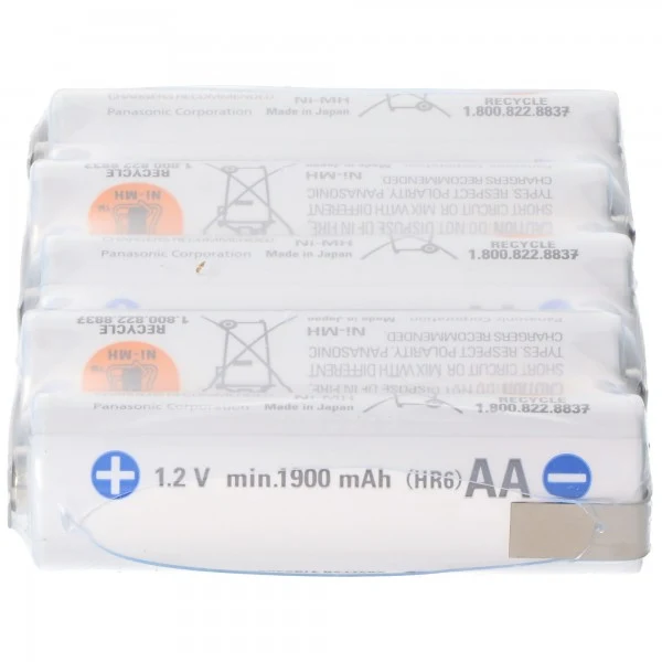 Panasonic eneloop Standard 6V AkkuPack F1x5 5/BK-3MCCE mit Lötfahne