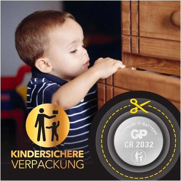 GP Batteries CR2032 GP Lithium Knopfzelle 3V 10 Stück