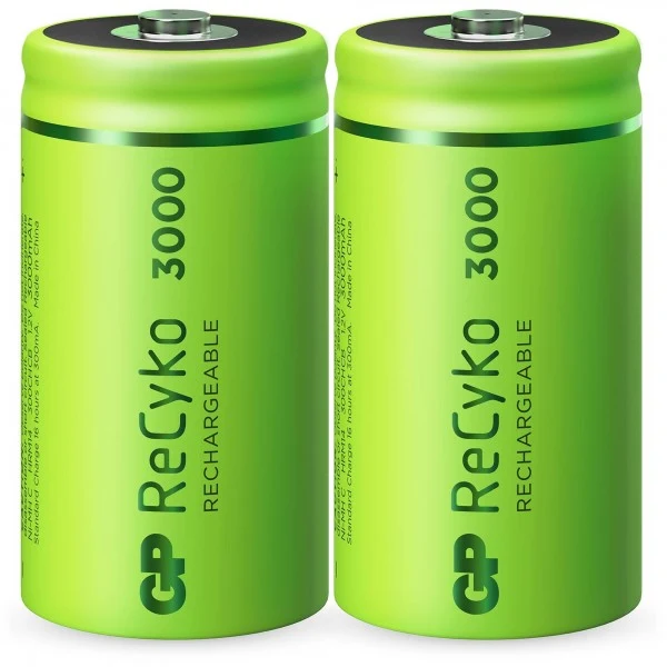 GP Batteries C Baby Akku GP NiMH 3000 mAh ReCyko 1,2V 2 Stück