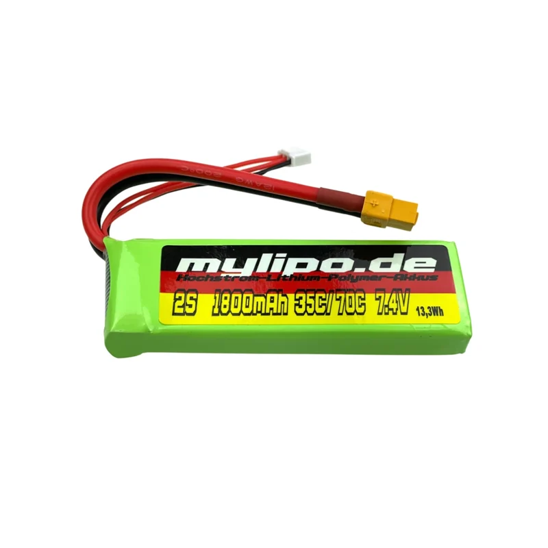 Mylipo Lipo Akku 1800mAh 7,4V 35C/70C XT60