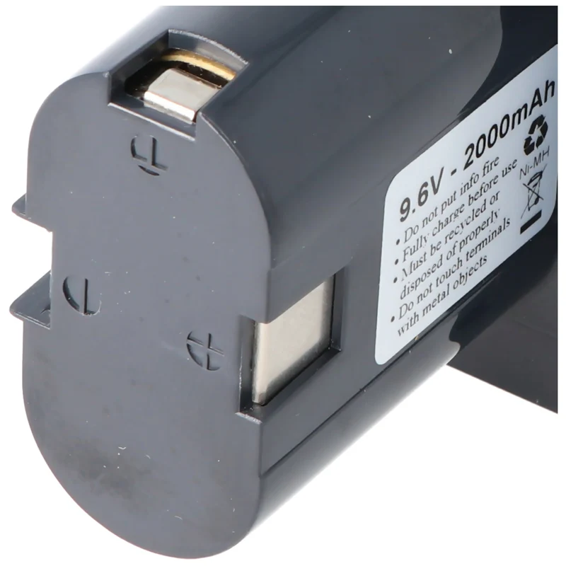 AccuCell Akku passend für Bosch 2607300002 9,6 Volt 2Ah schmal Abmessungen 126x70x54mm und Bilder exakt vergleichen