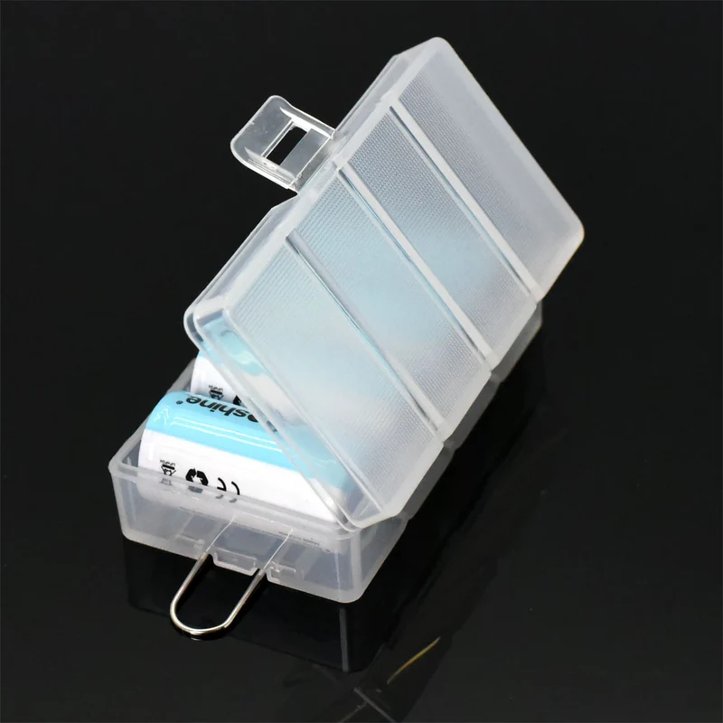 Soshine Aufbewahrungsbox für 4x CR123A/16340/17335/RCR123 transparent