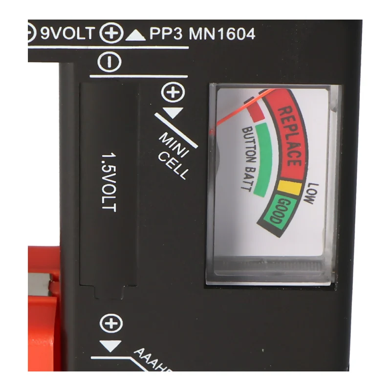 AccuCell Batterie-Tester für AA, AAA, AAAA, C, D, 9V Batterien und Akkus