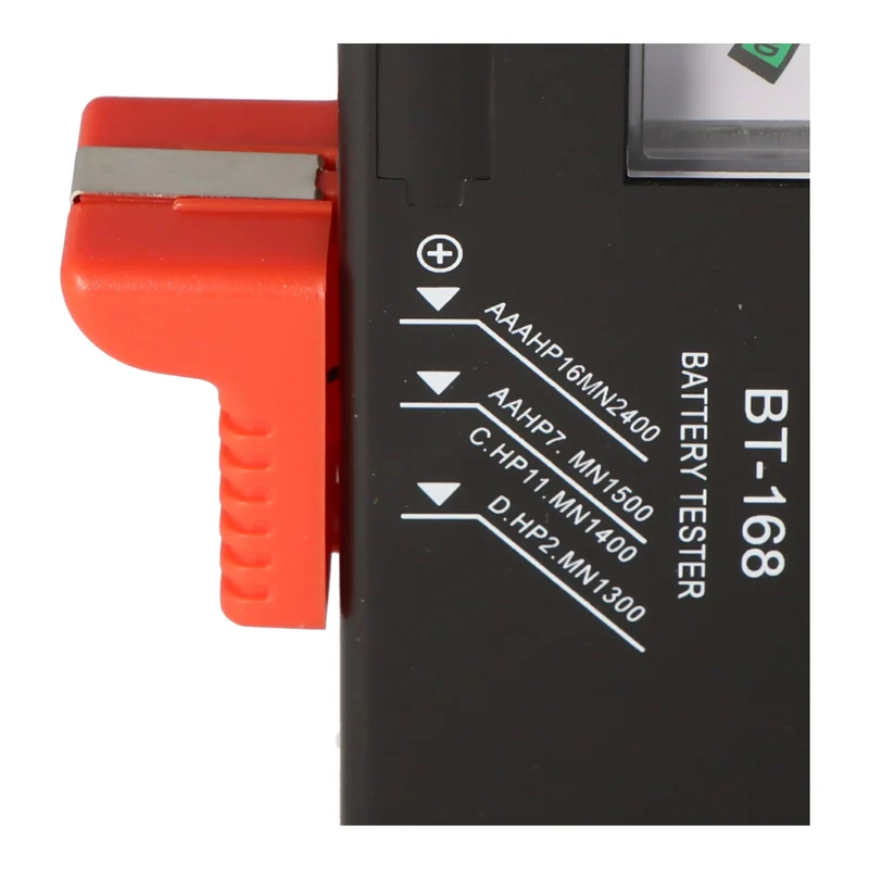 AccuCell Batterie-Tester für AA, AAA, AAAA, C, D, 9V Batterien und Akkus