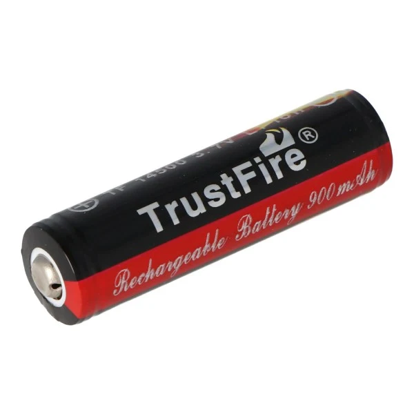 Trustfire 14500 900mAh 3,7V geschützte Li-Ion-Zelle Abmessungen 50,95x14,15mm