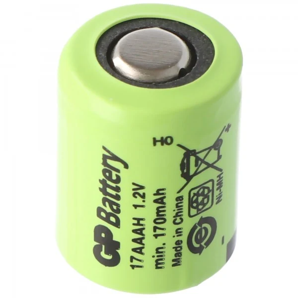 GP 1/3AAA NiMH Akku Size 1/3 AAA 170mAh GP17AAAH Abmessungen 14,1x10,4mm