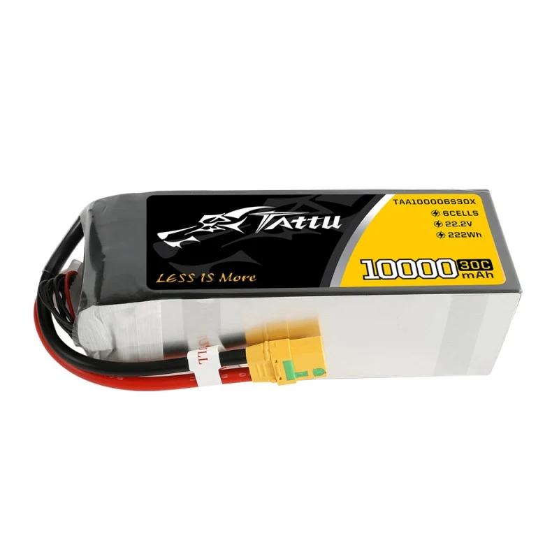 Tattu 10000MAH 22,2V 30C 6S1P Lipo-Akku mit XT90 Anti-Funken-Stecker