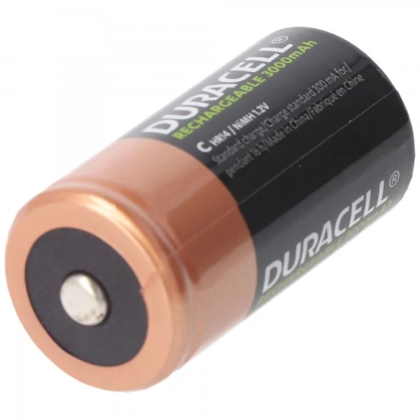 Duracell Recharge Ultra NiMH Akku HR14, Baby, Größe C, 3000mAh, 2er Blister