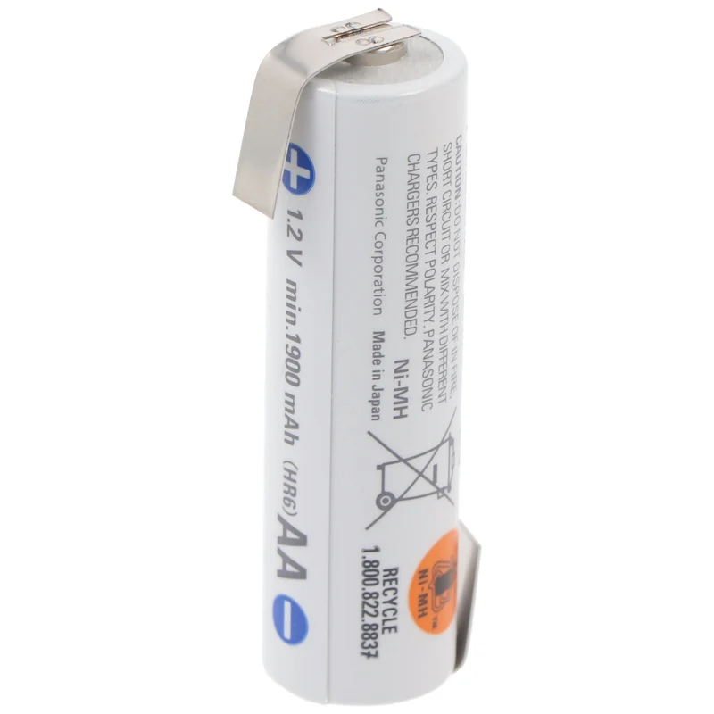 Panasonic eneloop Standard BK-3MCC Mignon AA mit Lötfahne in Z-Form