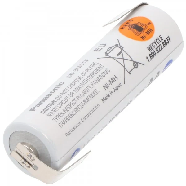 Panasonic eneloop Standard BK-3MCC Mignon AA mit Lötfahne in Z-Form