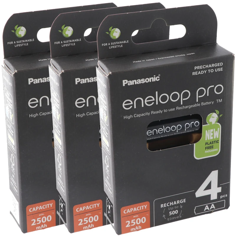 Panasonic eneloop Pro Technology HR-3UWX 2500mAh und AccuCell Akkubox