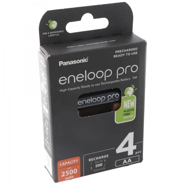 Panasonic eneloop Pro Technology HR-3UWX 2500mAh und AccuCell Akkubox