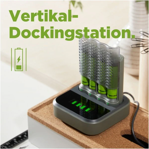 USB-Modell Ladegerät GP M451 Mainstream-Line 4 x ReCyko AA 2600 mAh USB Dockingstation