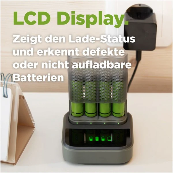 USB-Modell Ladegerät GP M451 Mainstream-Line 4 x ReCyko AA 2600 mAh USB Dockingstation