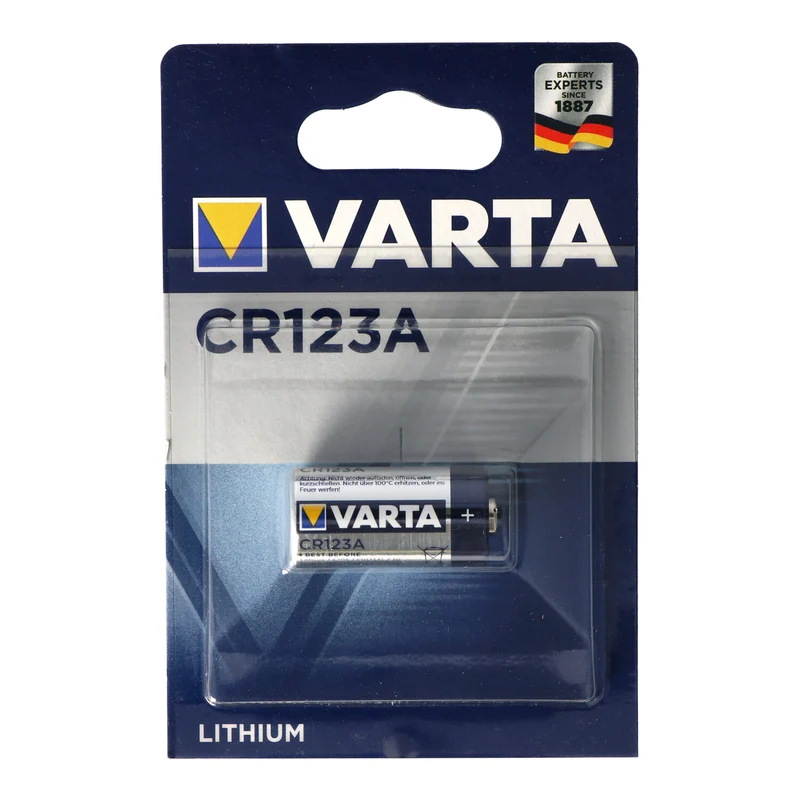 Varta CR123A Batterie passend für ABUS FU2998 Danalock Motorschloss V3