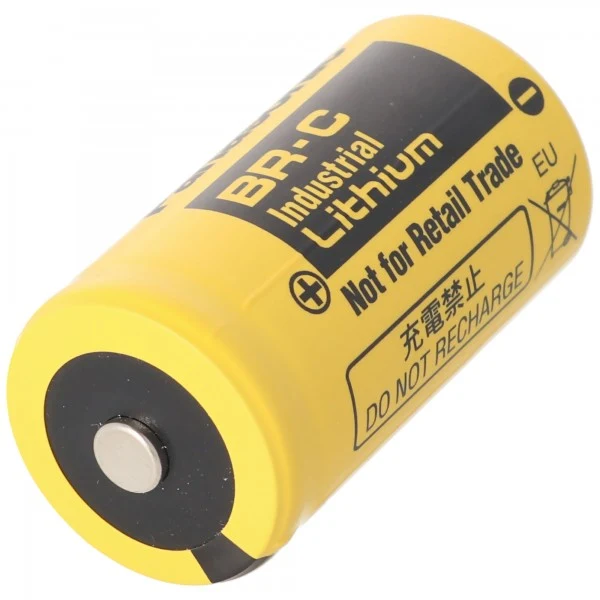Panasonic BR-C Panasonic Lithium Batterie Baby ohne Lötfahne, 3,0 Volt BR26500
