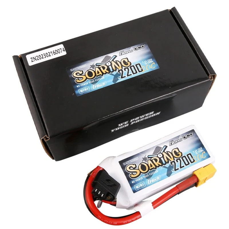 Gens Ace G-Tech Soaring Mini 2200mAh 7,4V 20C 2S1P Lipo Akkupack XT60