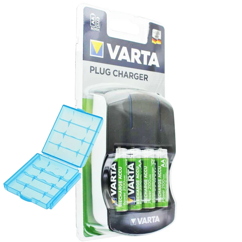 Varta Easy Energy Stecker-Ladegerät inklusive 4 Stück Mignon AA 2100mAh Akku