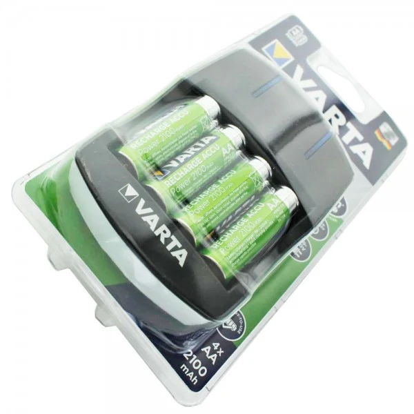 Varta Easy Energy Stecker-Ladegerät inklusive 4 Stück Mignon AA 2100mAh Akku