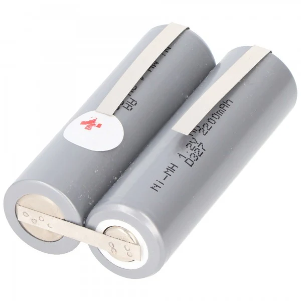 AccuCell Rasiererakku NiMH 2,4V 2200mAh ersetzt z.B. den originalen Akkutyp 138 10609