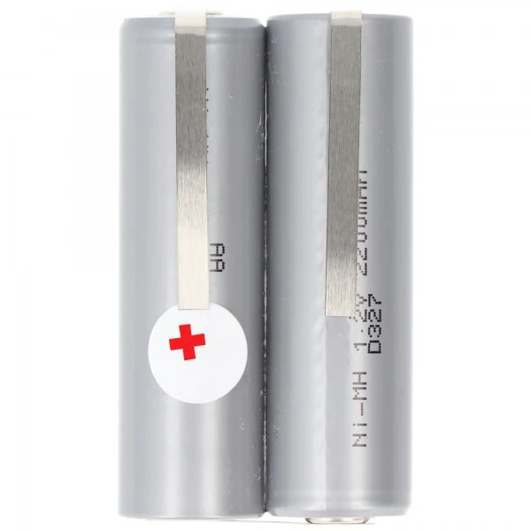 AccuCell Rasiererakku NiMH 2,4V 2200mAh ersetzt z.B. den originalen Akkutyp 138 10609