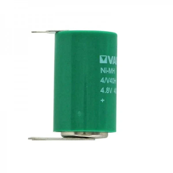 Varta 4/V40H NiMH battery 55604, 55604604059, MH 13654 mit 3-er Print -/++