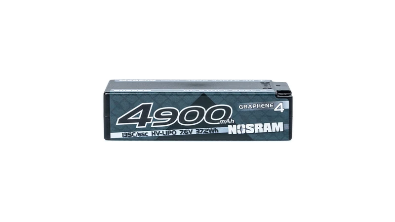 NOSRAM HV Stock Spec Shorty GRAPHENE-4 4900mAh Hardcase Akku - 7,6V LiPo - 135C/65C