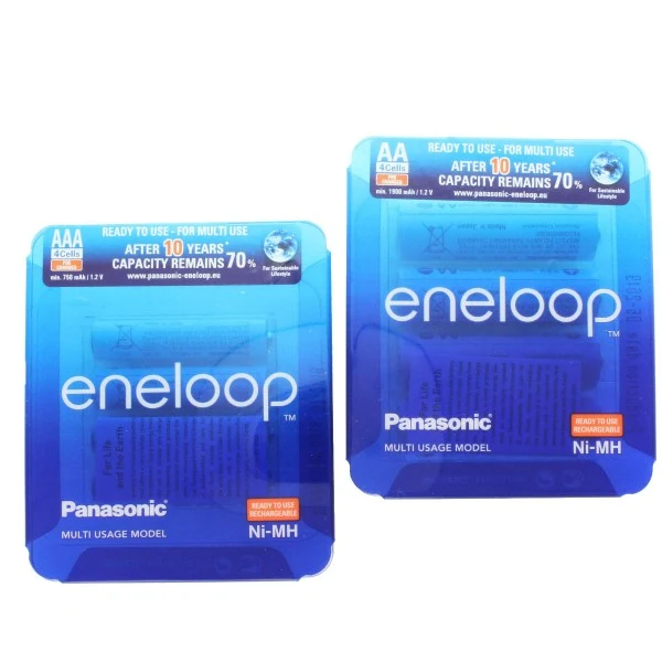 Eneloop Ni-Mh Mignon 1,2V 2000mAh 4x AA Mignon + 4x AAA Micro Batterien