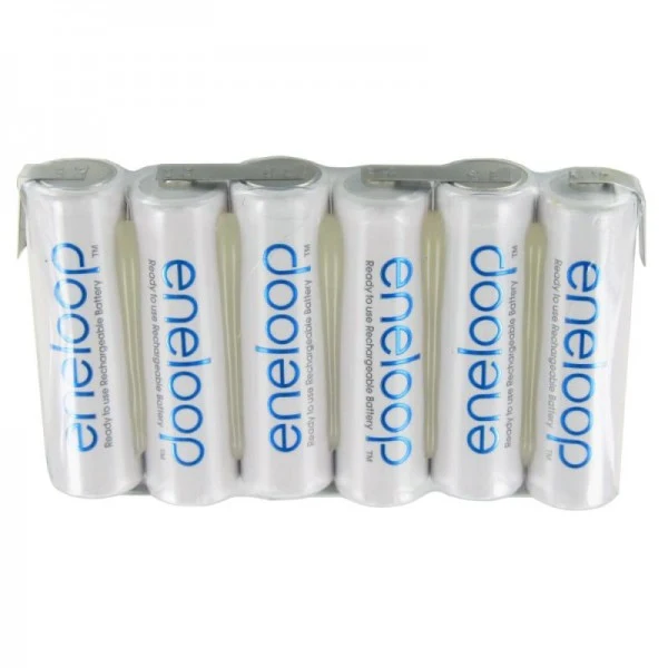 Panasonic eneloop Standard 7.2 Volt AkkuPack F1x6 6/BK-3MCCE mit Lötfahne