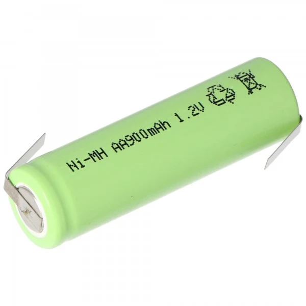 AccuCell NiMH Akku Flat Top Mignon AA 800mAh mit Lötfahne in Z-Form