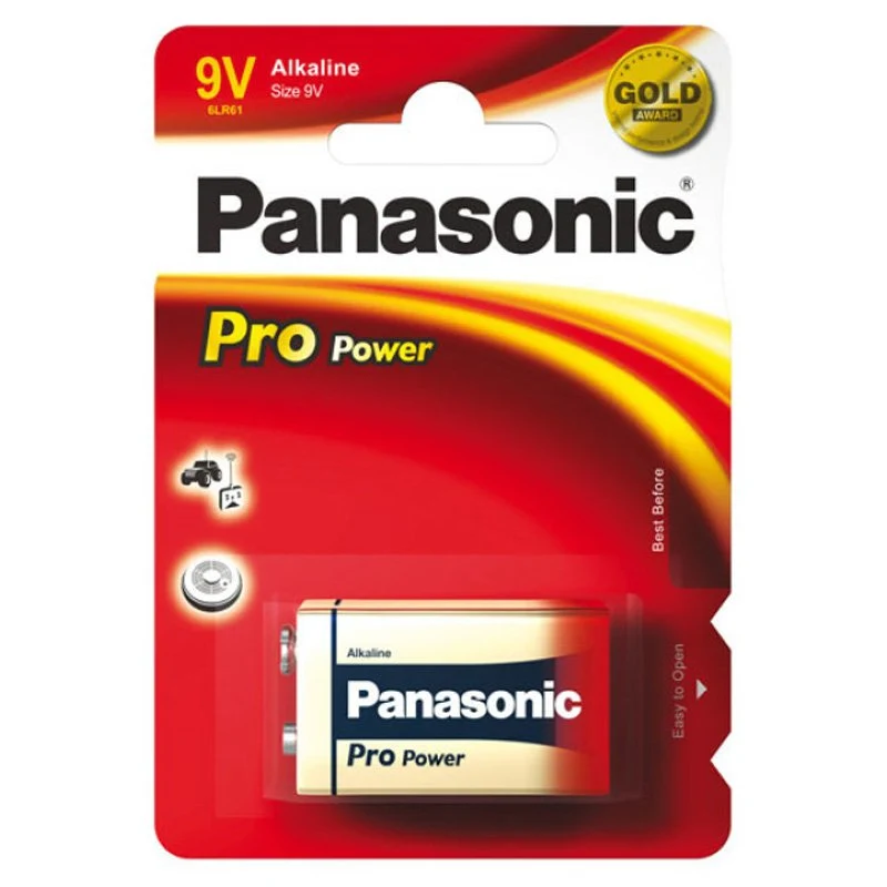 Panasonic PowerMax3, 9Volt, 6LR61, 522, GP1604A, 6LF22 1er Pack