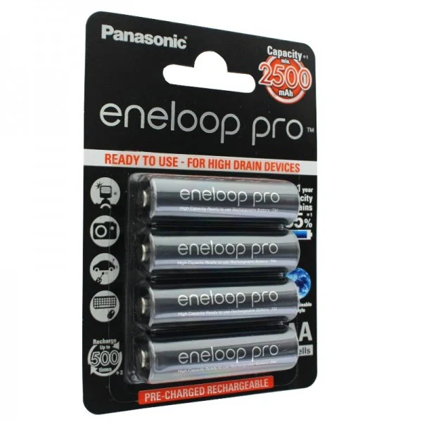 Eneloop Pro 1,2V 2500mAh HR-3UWX 4er Pack inkl. Akkubox