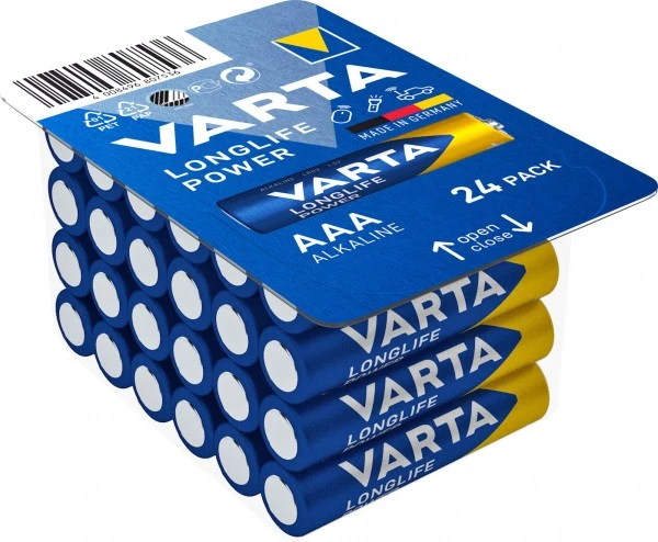 Varta Batterie Alkaline Micro AAA LR03 1,5V (24er-Pack)