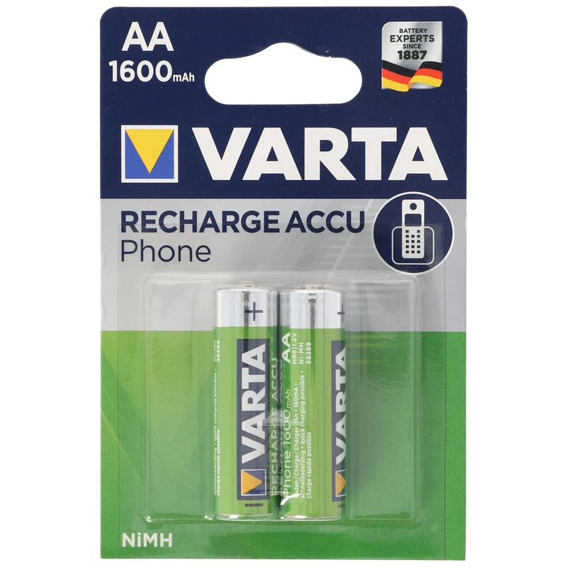 Varta T399 Phone Power Akku Mignon/AA 1600mAh 2er Pack
