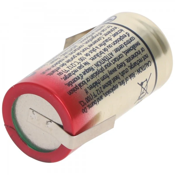 Panasonic Photo Power CR123A Lithium Batterie 3 Volt Lithium Batterie, wählbar mit Lötfahnen in Z-Form und in U-Form