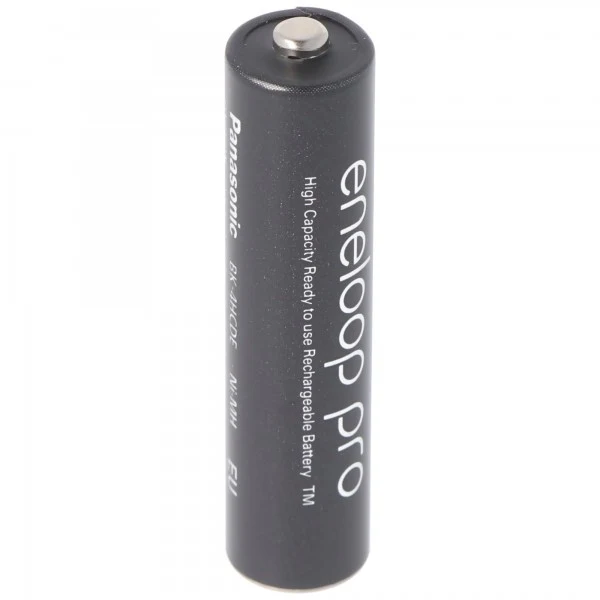 Panasonic eneloop Pro, Ready-to-Use Ni-MH Akku, AAA Micro, min. 930 mAh, 500 Ladezyklen mit AccuSafe