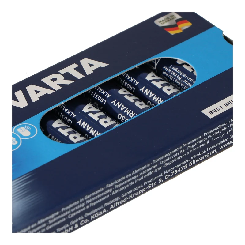Varta Longlife Power Micro AAA Batterien 4903 High Energy 10er Box