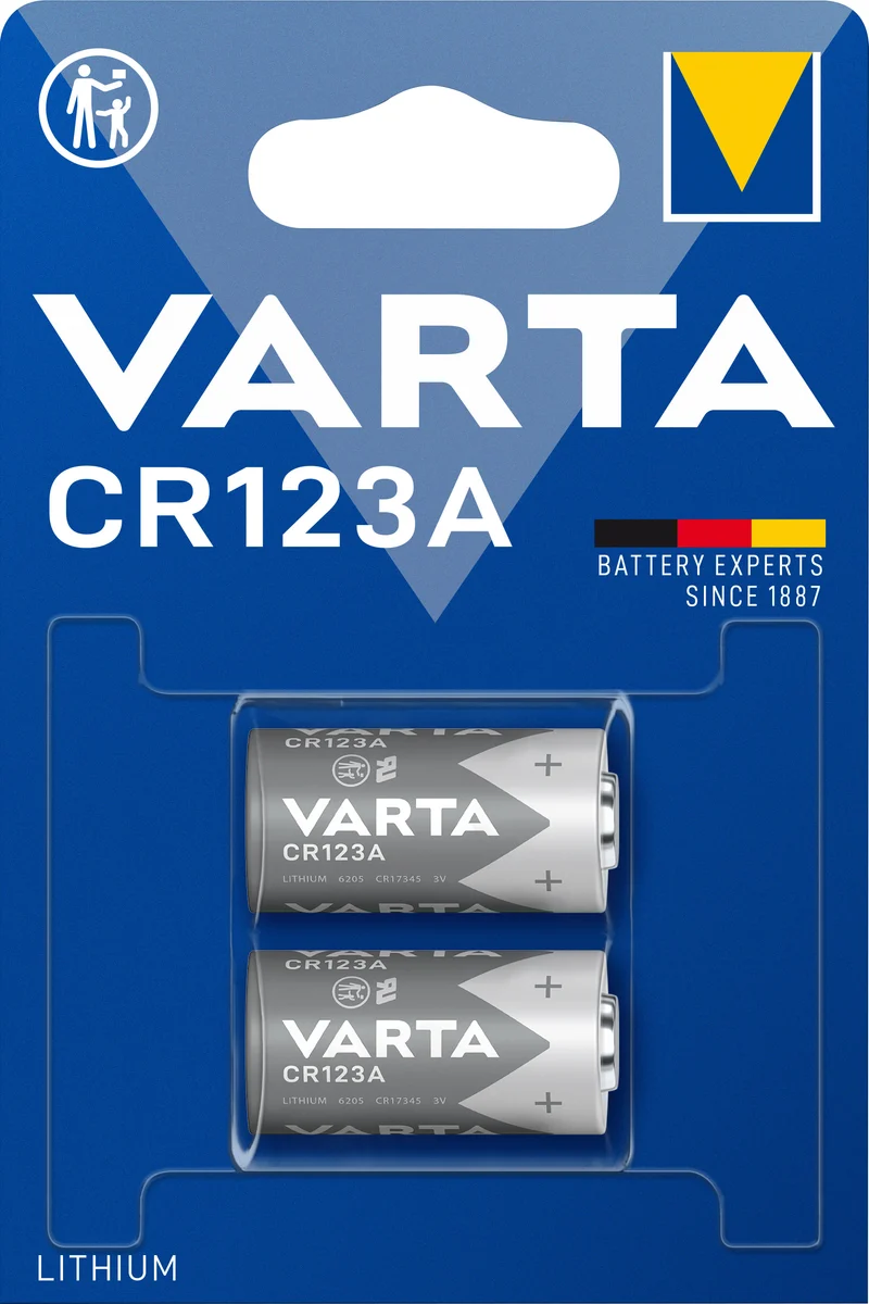 Varta Batterie Lithium CR123A 3V Photo (2er-Pack)